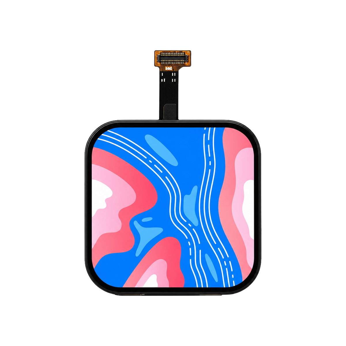 2.1 Inch Square AMOLED Display