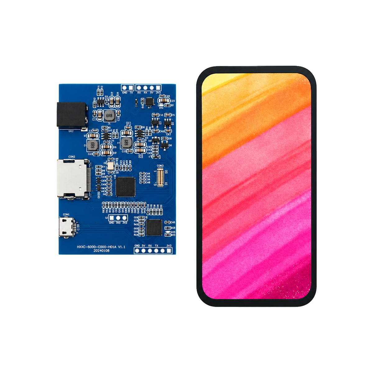 4.1 Inch AMOLED Display with HDMI Driver Board